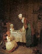 Jean Baptiste Simeon Chardin Grace before a Meal oil painting on canvas